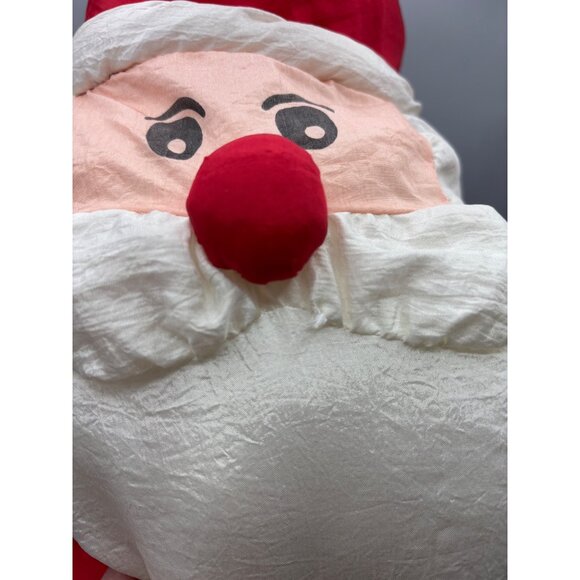 Vtg International Silver Co Nylon Parachute Santa Plush Decor Christmas - Picture 9 of 10